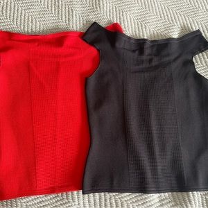 Reiss Red and Black, new without tags pair of tops.